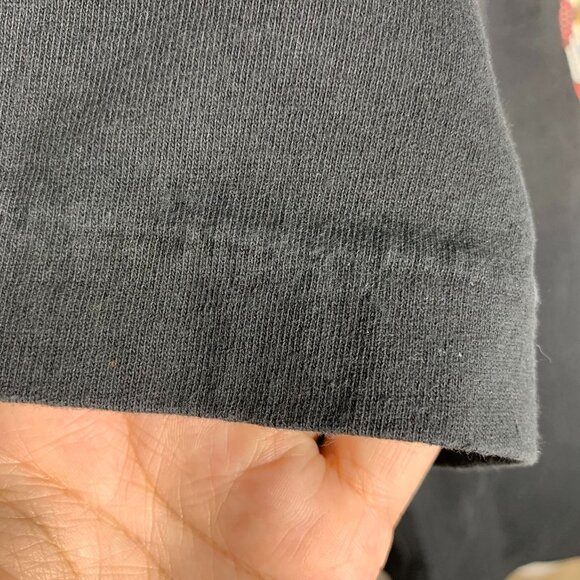 Vintage 90s Native American Girl T Shirt L Black Single Stitch Crewneck Horse - Picture 3 of 7